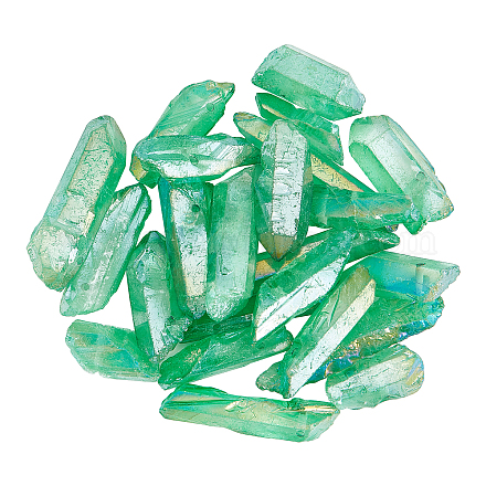 CHGCRAFT Electroplated Natural Quartz Crystal Beads Strands G-CA0001-04-1