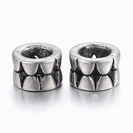 Perles européennes en 304 acier inoxydable STAS-P195-010AS-1