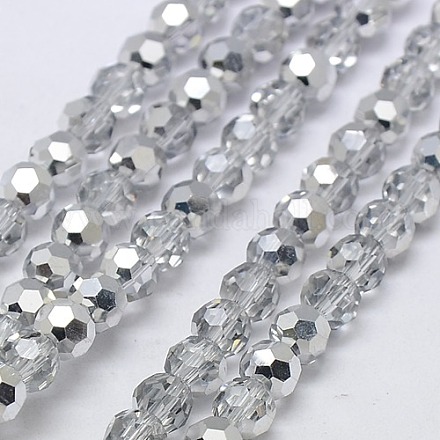 Electroplate Glass Beads Strands EGLA-J042-8mm-H02-1