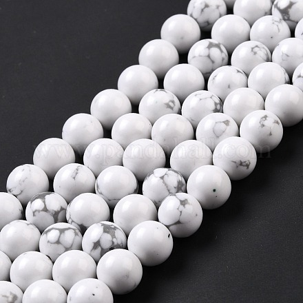 Chapelets de perle en howlite synthétiques G-E568-04C-1