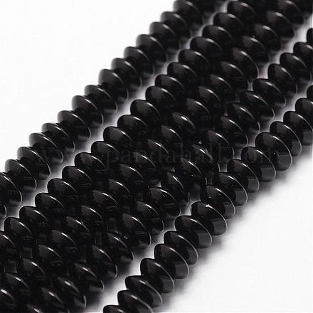 Brins de perles d'onyx noir naturel G-P161-20-8x4mm-1