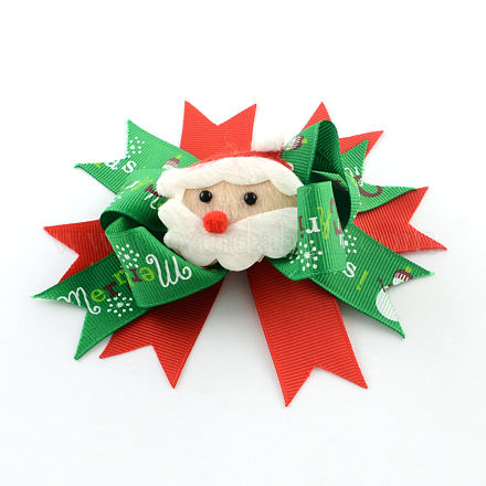 Natale grosgrain bowknot coccodrillo capelli clip PHAR-R167-15-1