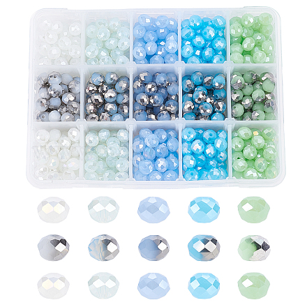Mixed Style Electroplate Glass Beads EGLA-FH0001-04-1