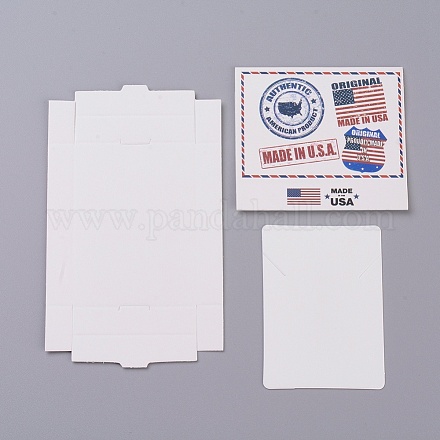Kraftpapierboxen und Schmuckkarten für Halsketten CON-L016-A05-1