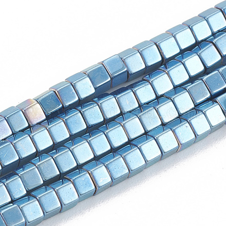 Chapelets de perles en hématite synthétique sans magnétiques G-N0318-03A-1