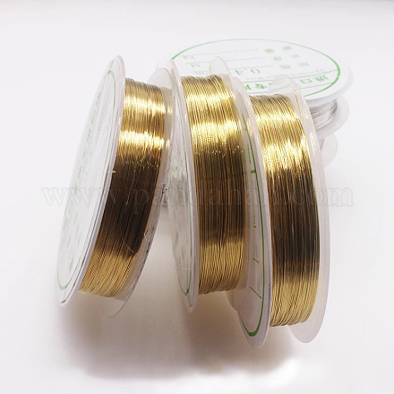 銅ワイヤー  ネイルアートデコレーション用  ゴールドカラー  0.2ミリメートル  30 M /ロール MRMJ-S011-0.2mm-025A-1
