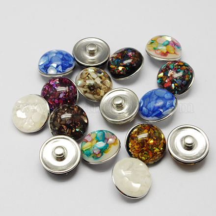 Boutons de bijoux en laiton RESI-R076-M-1