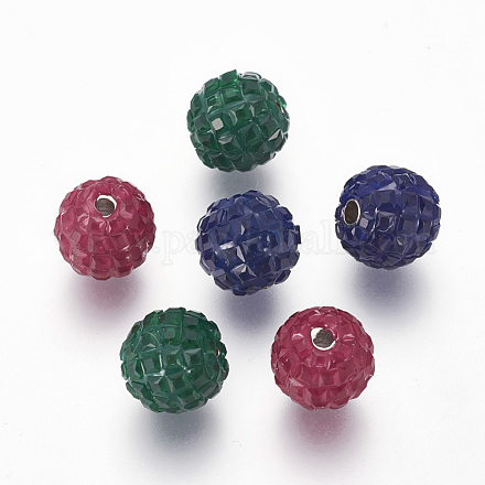 Perles en laiton ZIRC-I023-01-8mm-1