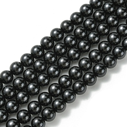 Brins de perles de verre écologiques HY-A008-10mm-RB080-1