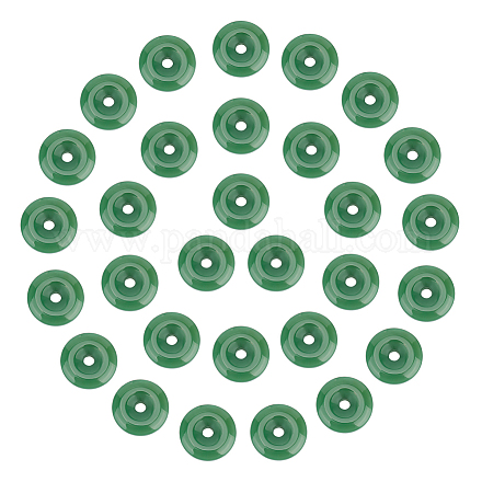 Nbeads 30 Stück Bunte Malerei-Donut-Perlen LAMP-NB0001-74-1