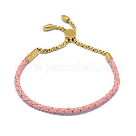 Bracelets réglables de cordon en cuir BJEW-I242-05B-1