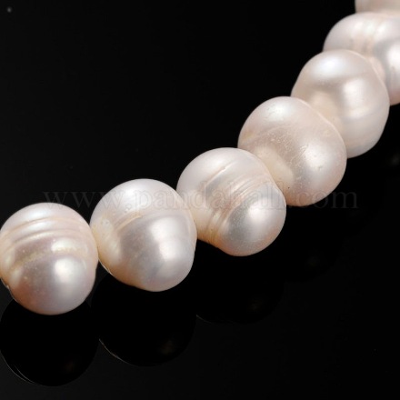 Natural Cultured Freshwater Pearl Beads Strands PEAR-E004-07-1