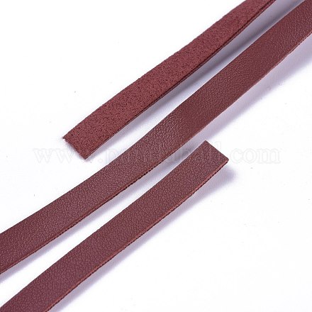 Cordón de cuero de imitación plana LC-XCP0001-02-1