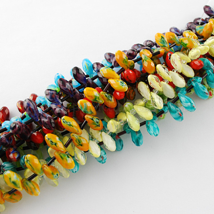 Glass Beads Strands GLAA-R045-M-1