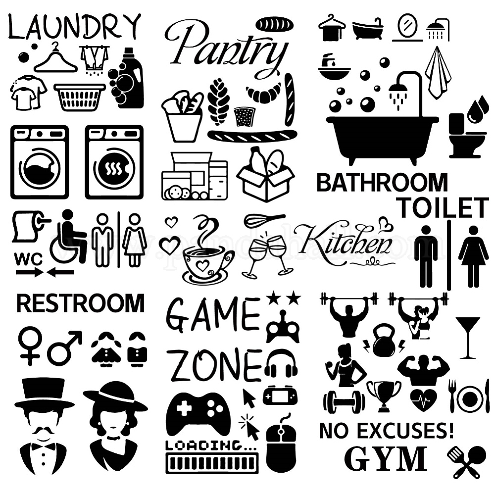 Wholesale CRASPIRE Sign Decals Home Room Sign Stickers Black Game Zone