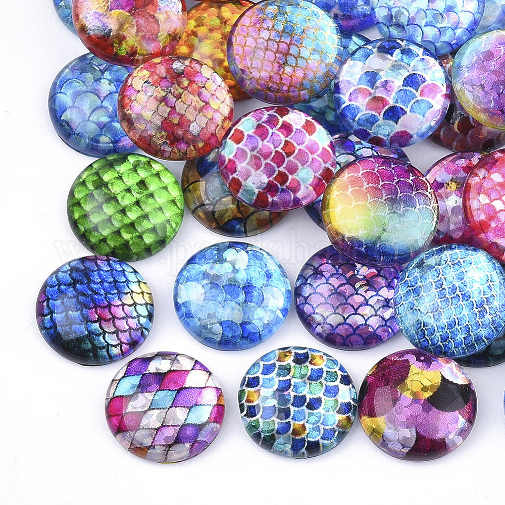 Wholesale Flatback Glass Cabochons for DIY Projects - Pandahall.com