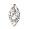 304 Stainless Steel Pendants, Textured, Leaf Charms, Antique Silver, 37x18x1~2mm, Hole: 1.6~1.8mm