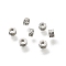 Brass Beads, Cadmium Free & Nickel Free & Lead Free, Column, Platinum, 3x1.2mm, Hole: 1.5mm