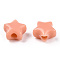 Opaque Acrylic Beads, Star, Light Salmon, 9x9.5x5.5mm, Hole: 2.5mm, about 2050pcs/500g