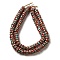 Handmade Nepalese Lampwork Beads, Rondelle, Orange Red, 9~12x4~7mm, Hole: 1.2~4mm, about 105~118pcs/strand, 25.59~26.38 inch(65~67cm)