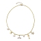 Marine Theme Alloy Enamel Pendant Necklaces, 304 Stainless Steel Cable Chain Necklaces, Golden, 20.39 inch(51.8cm)