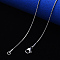 Non-Tarnish 304 Stainless Steel Boston Link Chain Necklace, with Lobster Claw Clasp, Stainless Steel Color, 19.68 inch(50cm)x1.2mm