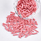 Glass Bugle Beads, Round Hole, Opaque Colours, Light Coral, 6~7x1.5~2mm, Hole: 0.8mm, about 10000pcs/bag