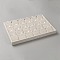 Linen Jewelry Pendant Necklace Storage Box with 24 Compartments, Jewelry Organizer Display Case for Necklaces Pendants Storage, Rectangle, Linen, 35.4x24x3cm