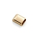 Alloy Zipper Stopper, Zipper Ends with Screw, Repair Replacement, for Sewing DIY Craft Bag Luggage, Rectangle, Light Gold, 17x11mm