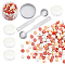 Sealing Wax Particles Kits for Retro Seal Stamp, with Stainless Steel Spoon, Candle, Plastic Empty Containers, Mixed Color, 307pcs/set