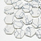 Synthetic Turquoise Cabochons, Hexagon, White, 12x11x2mm