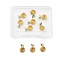 Beebeecraft 1 Box 10Pcs Lemon Charms 18K Gold Plated Yellow Fruit Charms Cubic Zirconia Leaf for Jewelry Making Necklace Bracelet
