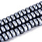 Handmade Polymer Clay Beads Strands, Pearlized, Flat Round, Gray, 6~7x3~3.5mm, Hole: 1.4~1.6mm, about 111~113pcs/strand, 15.94 inch(40.5cm)
