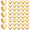 500Pcs Alloy Beads, Heart, Golden, 6x5x3mm, Hole: 1mm