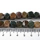 Fili di perline rotonde con taglio a stella di agata indiana naturale G-M418-C08-01-5
