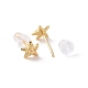 Boucles d'oreilles étoile de mer en laiton pour femme KK-A166-04G-2