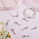 SUNNYCLUE 50Pcs Tibetan Style Alloy Infinity with Word Hope Connector Charms TIBE-SC0004-59-4