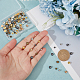 Fingerinspire 100 Stück 10 Stile Legierungs-Ösenknopf für Kleidungsstücke DIY-FG0004-79-4