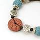 Lava Beads Bracelets BJEW-D256-3-2