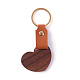 Wooden & Imitation Leather Pendant Keychain PW23041899362-1