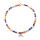 Colliers pendentifs en alliage d'émail arc-en-ciel pour femmes NJEW-JN03991-1