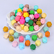 Hexagonal Silicone Beads SI-JX0020A-37-5