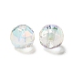 Placage uv perles acryliques transparentes irisées arc-en-ciel OACR-A014-A01-1