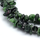 Natural Ruby in Zoisite Beads Strands G-P332-37-2