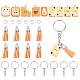 CHGCRAFT 9Sets Resin Bread Simulation Pendants Bread Resin Keychain Making Kits with Faux Suede Tassel Pendant and Iron Findings for DIY Crafts Keychains Making DIY-CA0005-18-1