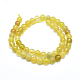 Chapelets de perles en opale jaune naturelle G-D0003-C25-8MM-2