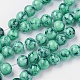 Spray Painted Glass Beads Strands X-GLAD-S075-6mm-32-1