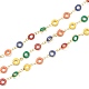 Catene di perline in ottone placcato oro CHC-XCP0001-09-3