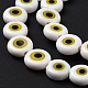 Chapelets de perles rondes de chalumeau manuelles de mauvais œil LAMP-L058-8mm-19-5