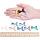 PandaHall Elite 40pcs 10 Colors Mermaid Tail Resin Cabochons Fish Tail Slime Charms Flat Back Embellishments for DIY Phone Case Decoration Scrapbooking DIY Crafts CRES-PH0003-22-5